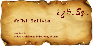 Öhl Szilvia névjegykártya